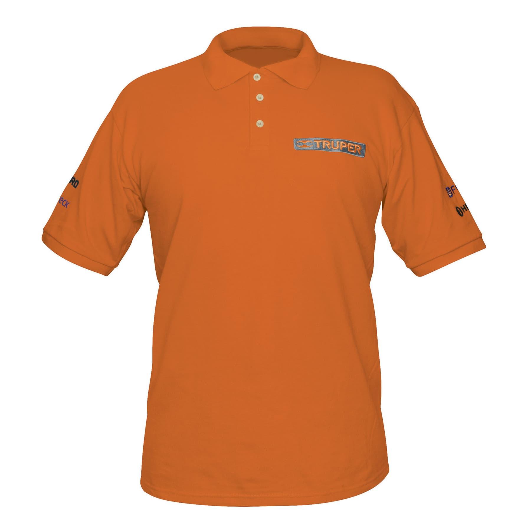 PLAYERA POLO NARANJA, PARA CABALLERO, TALLA G, TRUPER
