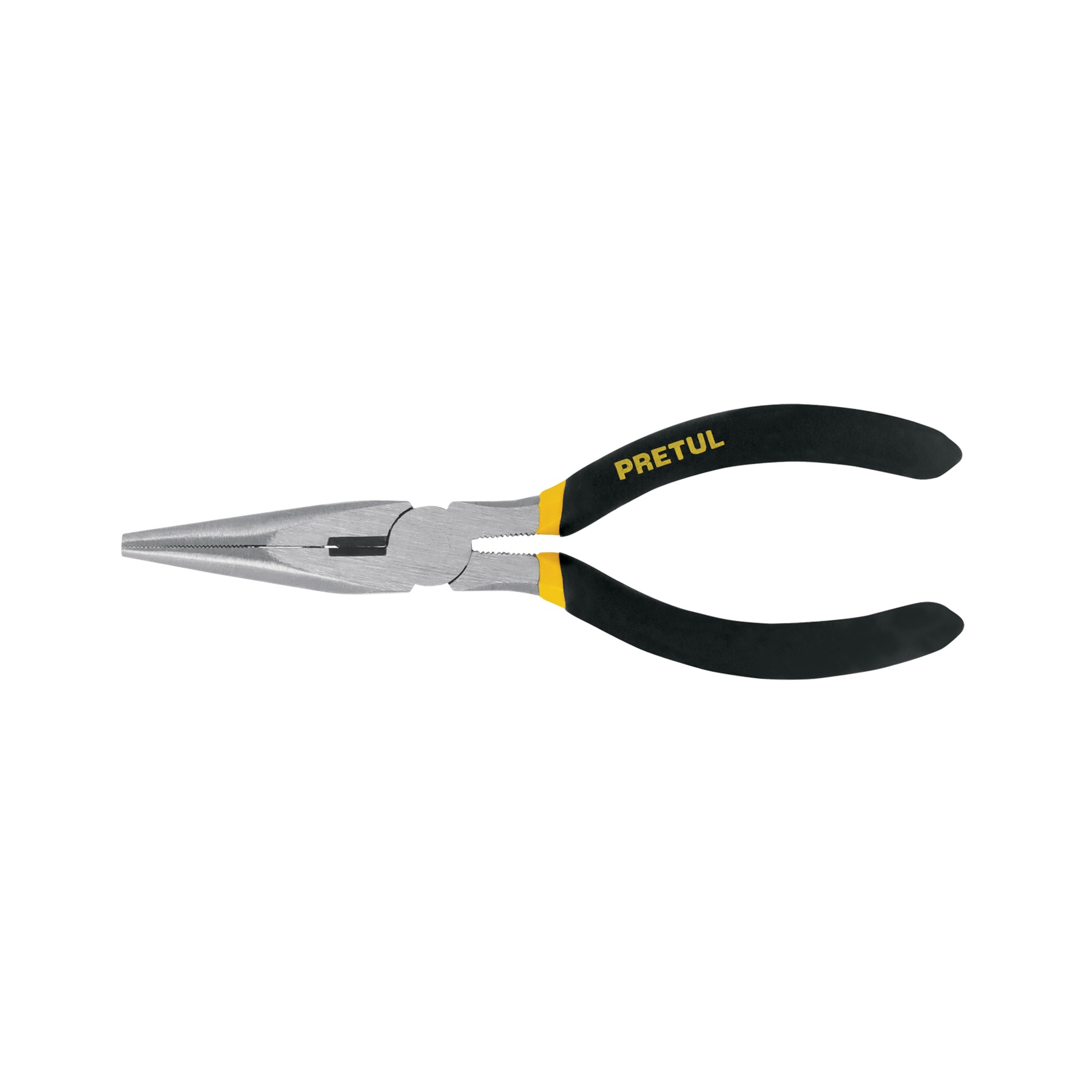 PINZA DE PUNTA Y CORTE 6' MANGO DE VINIL, PRETUL