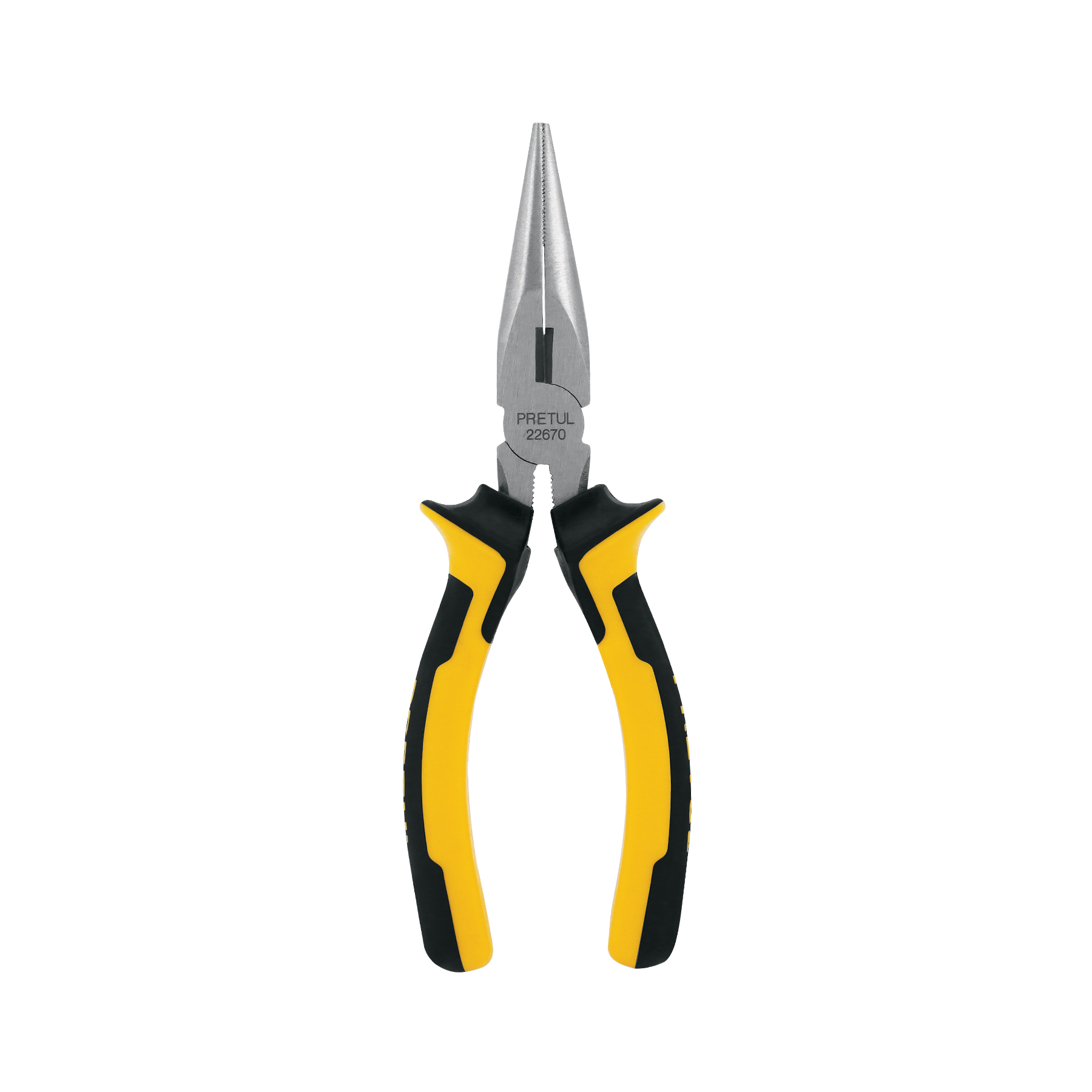 PINZA DE PUNTA Y CORTE 6' MANGO COMFORT GRIP, PRETUL