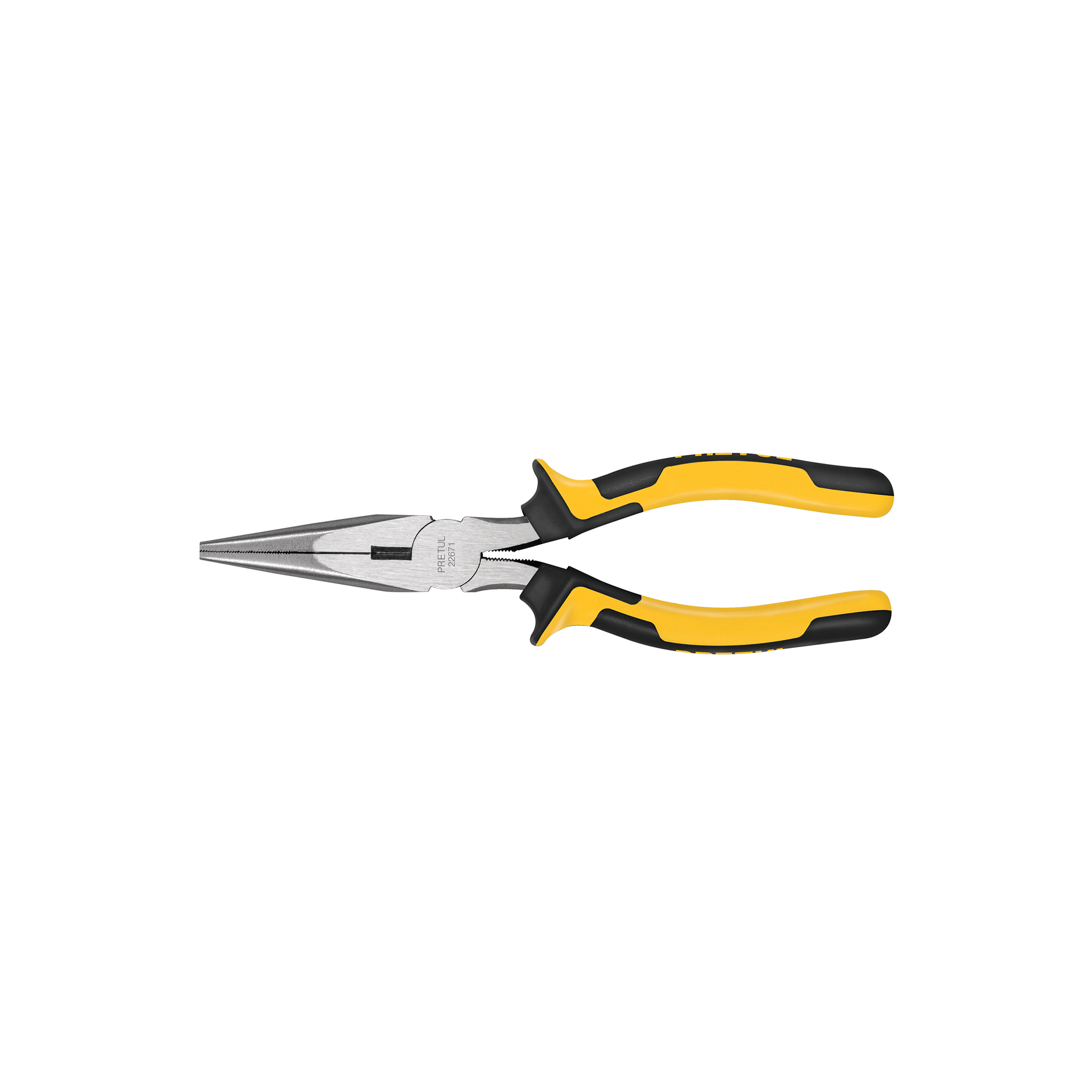 PINZA DE PUNTA Y CORTE 8' MANGO COMFORT GRIP, PRETUL