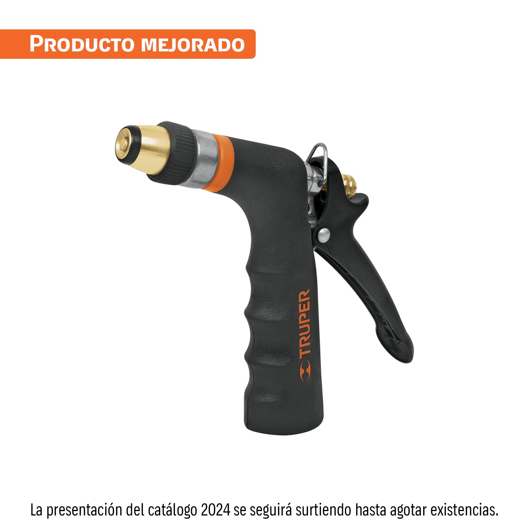 PISTOLA PARA RIEGO 2 FUNCIONES CON RECUBRIMIENTO Y BOQUILLA