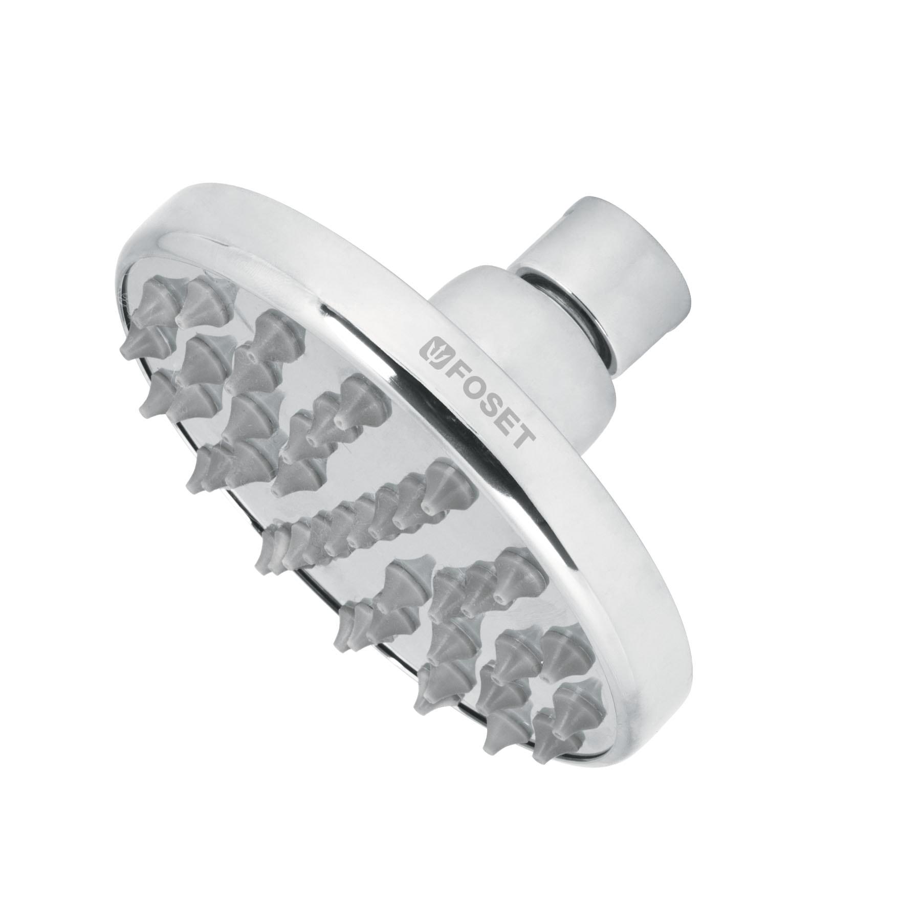 REGADERA CROMO 4' PLATO REDONDO, SIN BRAZO, FOSET ELEMENT