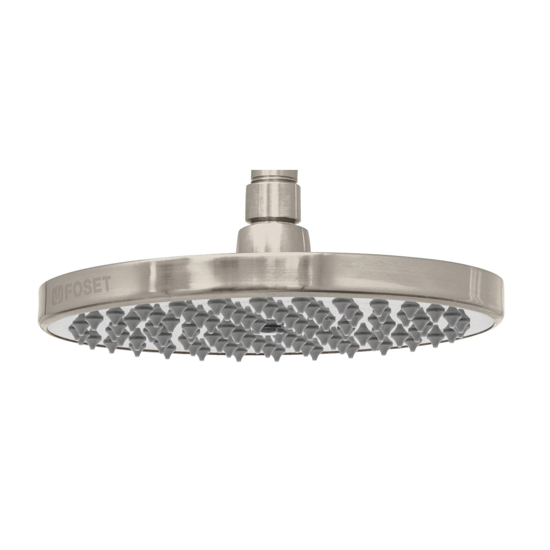 REGADERA SATÍN 8' PLATO REDONDO, SIN BRAZO, FOSET ELEMENT