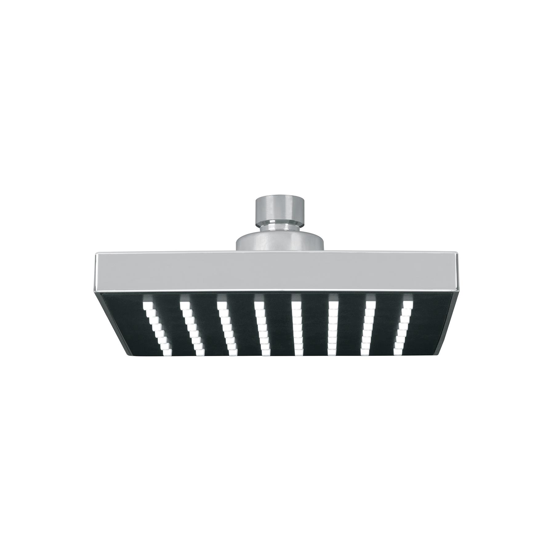 REGADERA CUADRADA ABS 6' ACABADO CROMO SIN BRAZO, FOSET