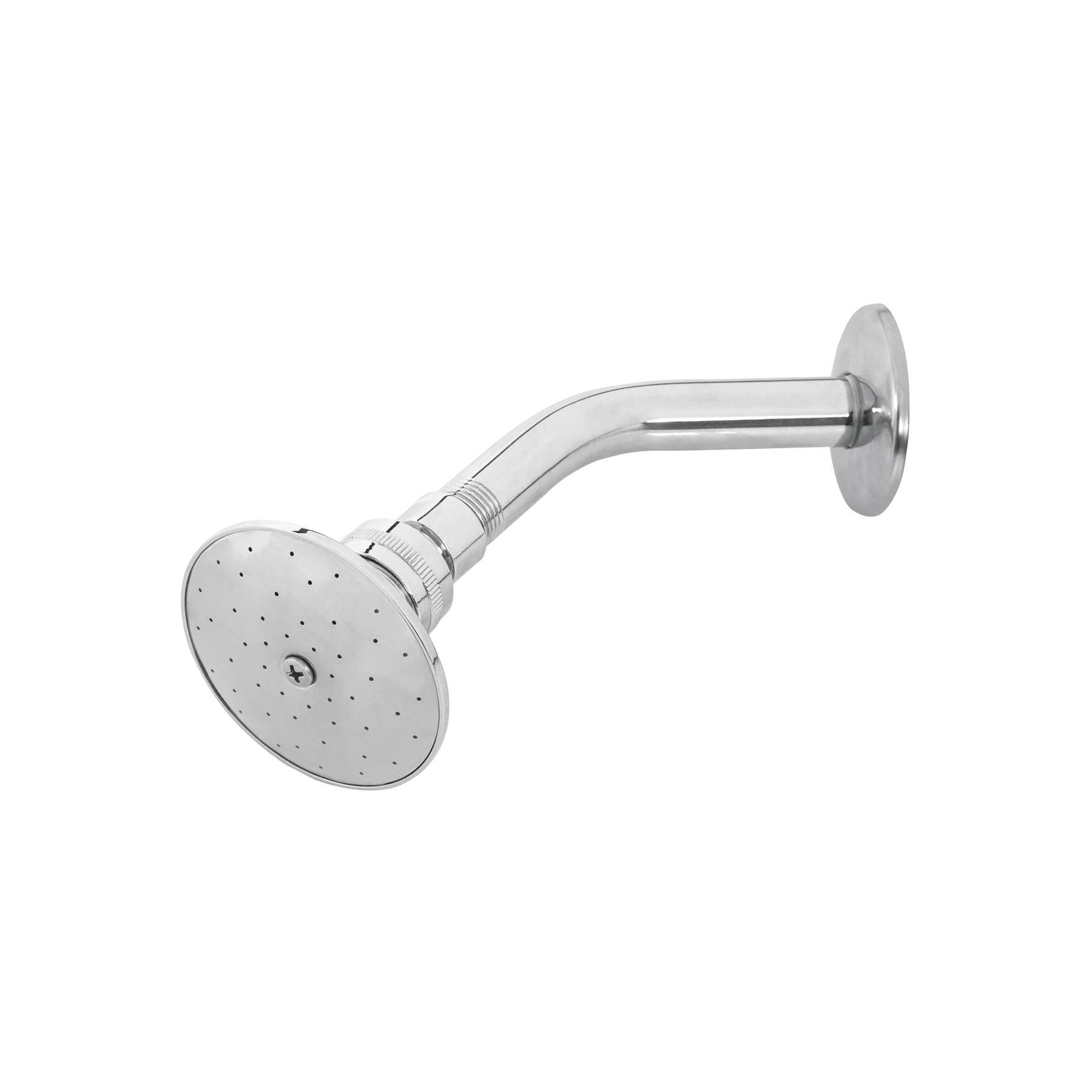 REGADERA REDONDA 3' BRAZO Y CHAPETÓN DE ACERO, FOSET AQUA