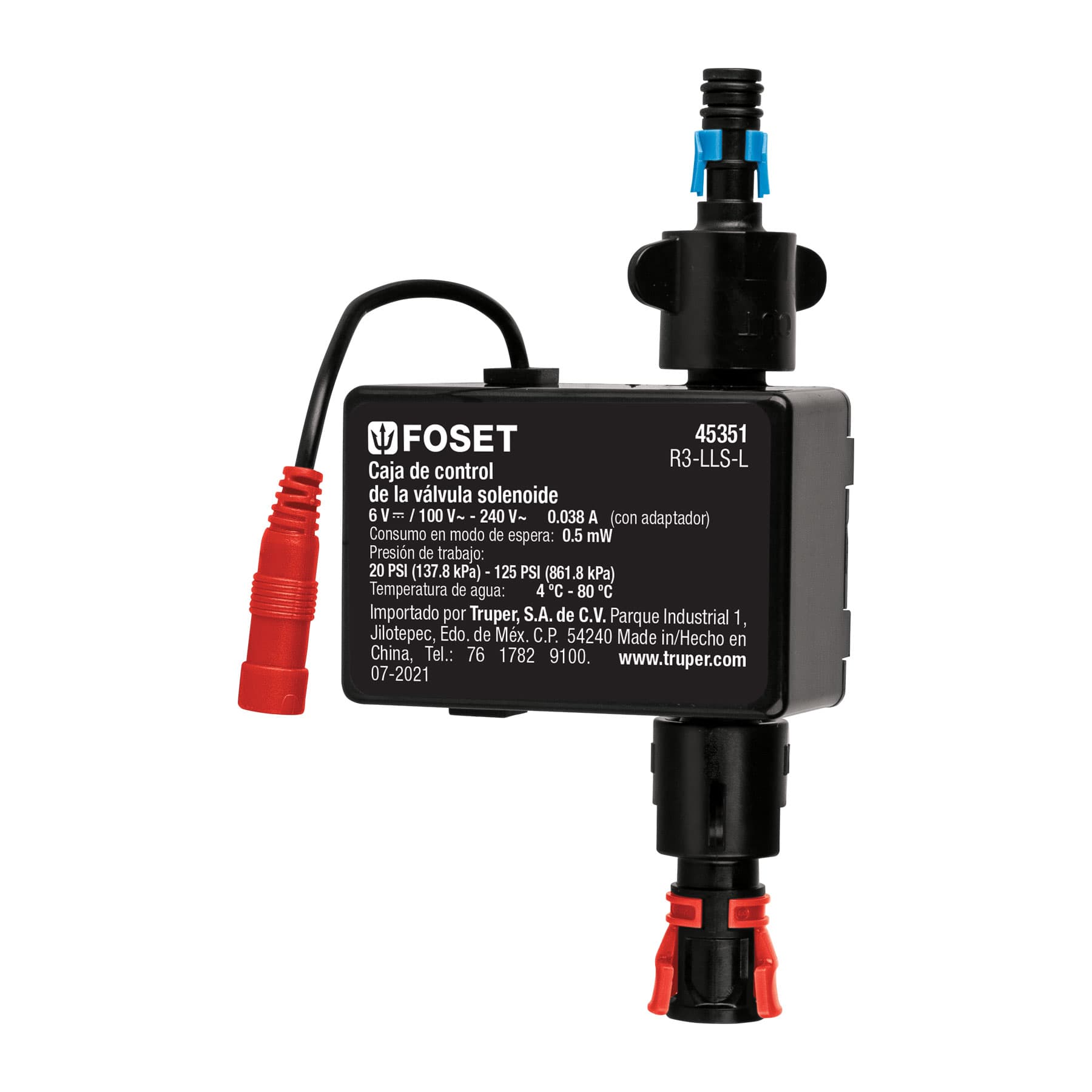 VÁLVULA SOLENOIDE PARA LLAVE DE SENSOR LLS-L, FOSET