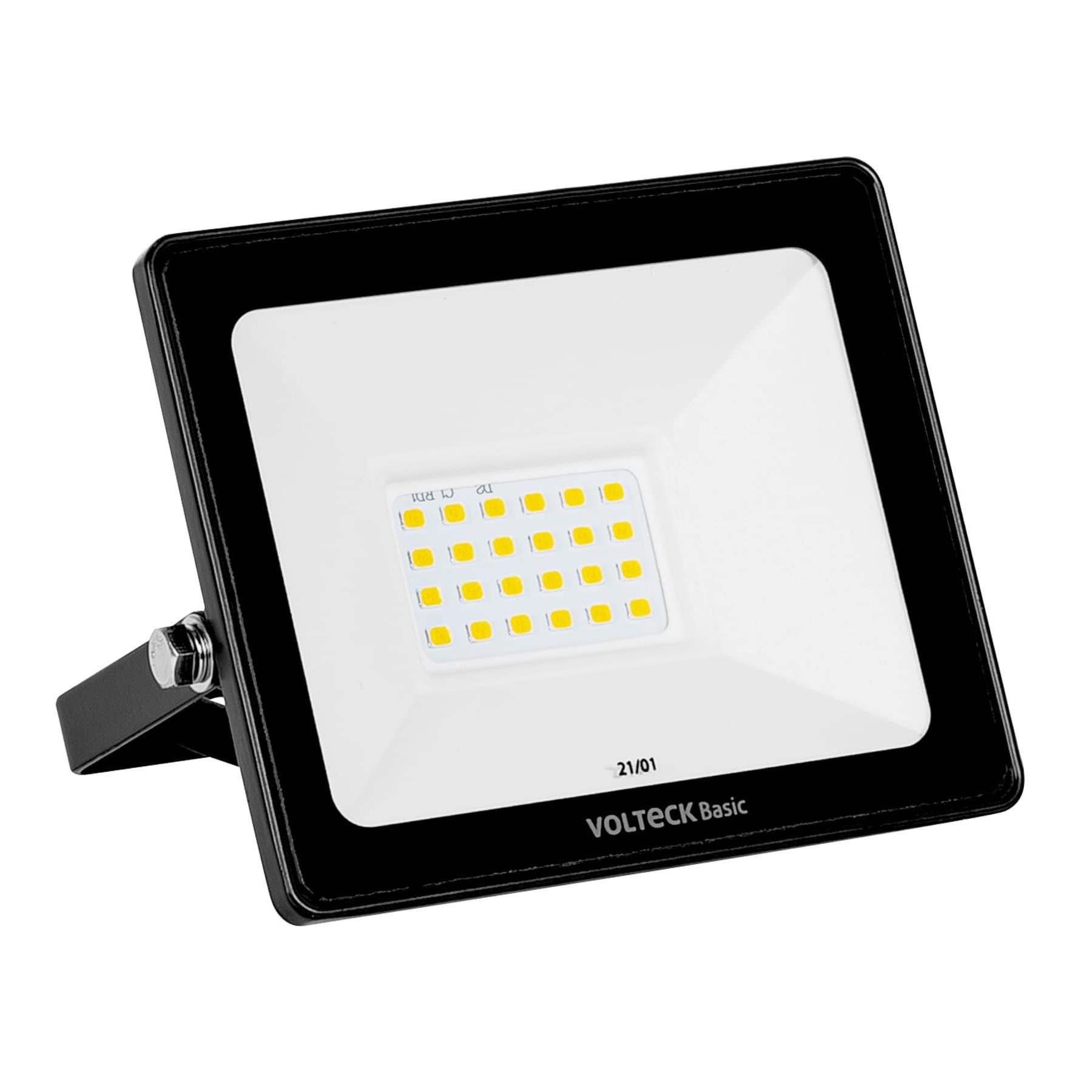 REFLECTOR ULTRA DELGADO LED 20 W LUZ DE DÍA, VOLTECK BASIC