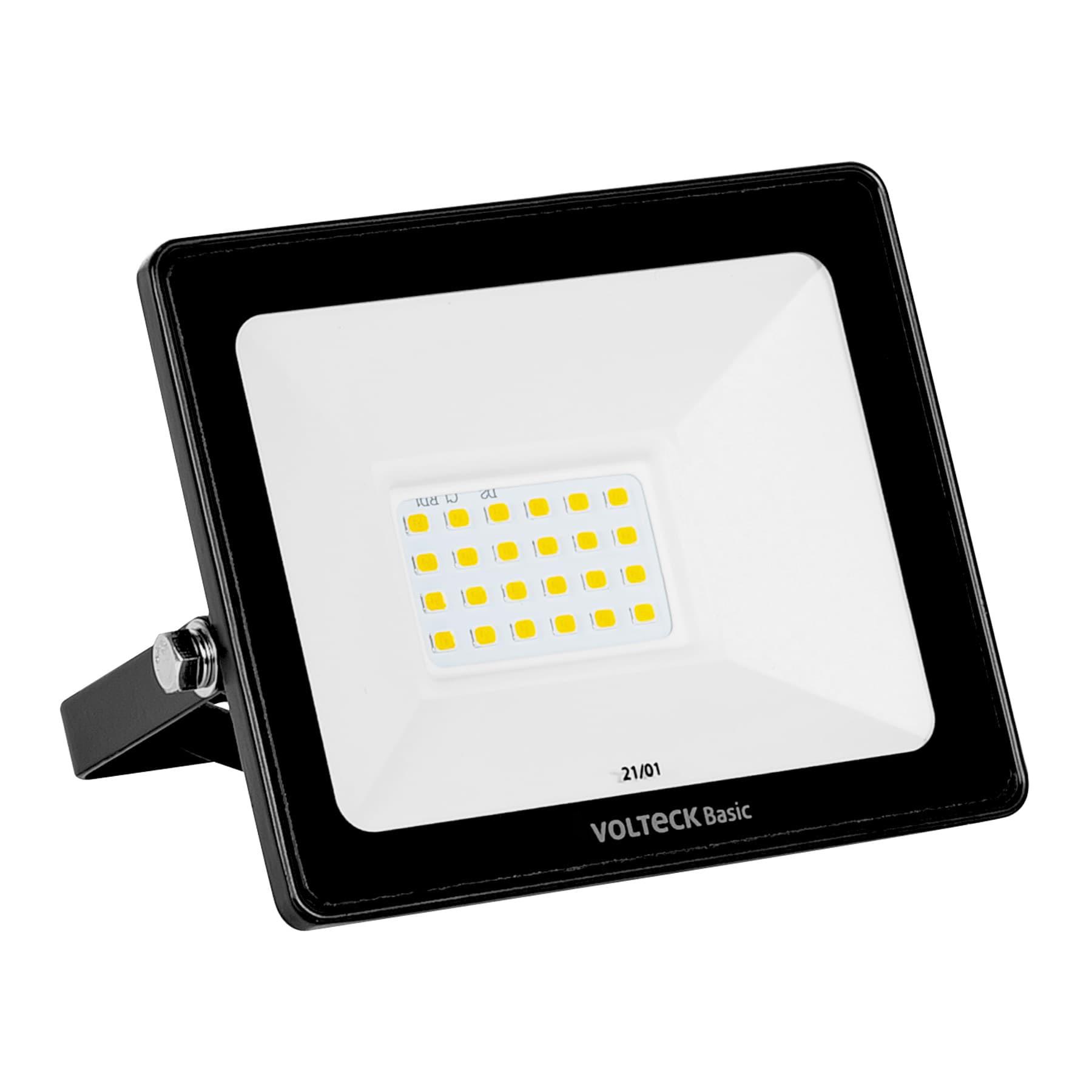 REFLECTOR ULTRA DELGADO LED 20 W LUZ CÁLIDA, VOLTECK BASIC