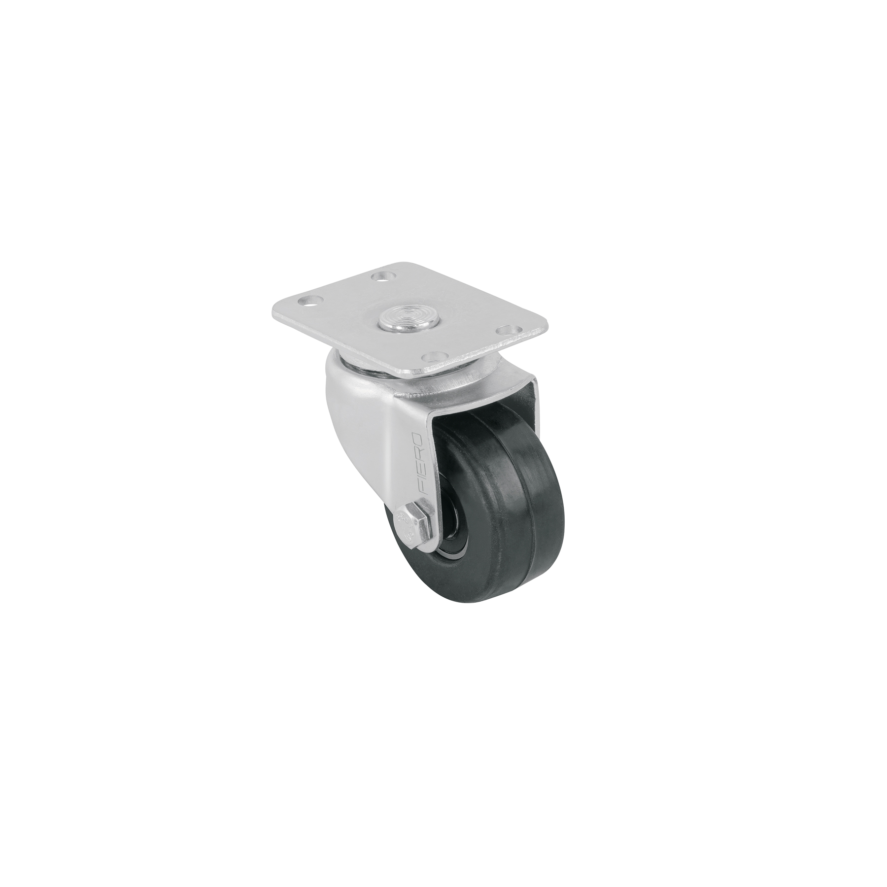 RODAJA HULE 2', PLACA GIRATORIA CON BALERO, CARGA 40 KG