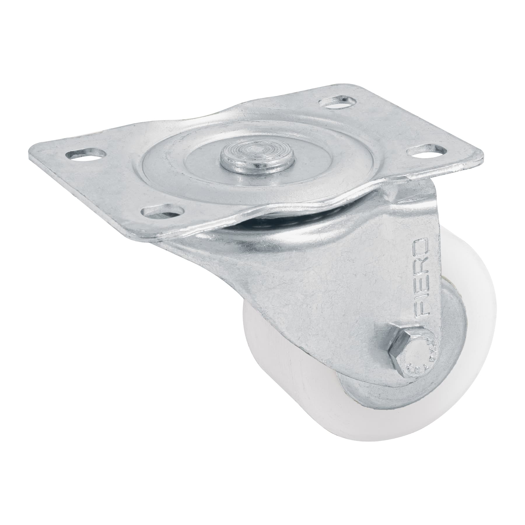 RODAJA DE POLIETILENO 2-1/2' PLACA GIRATORIA, CON BALERO