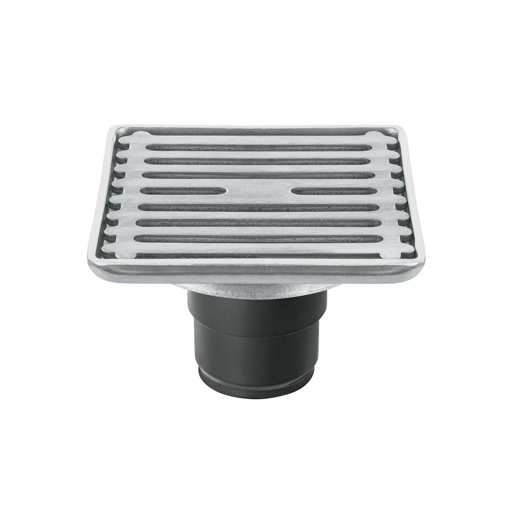 RESUMIDERO CUADRADO DE ACERO INOXIDABLE 4' X 4', FOSET