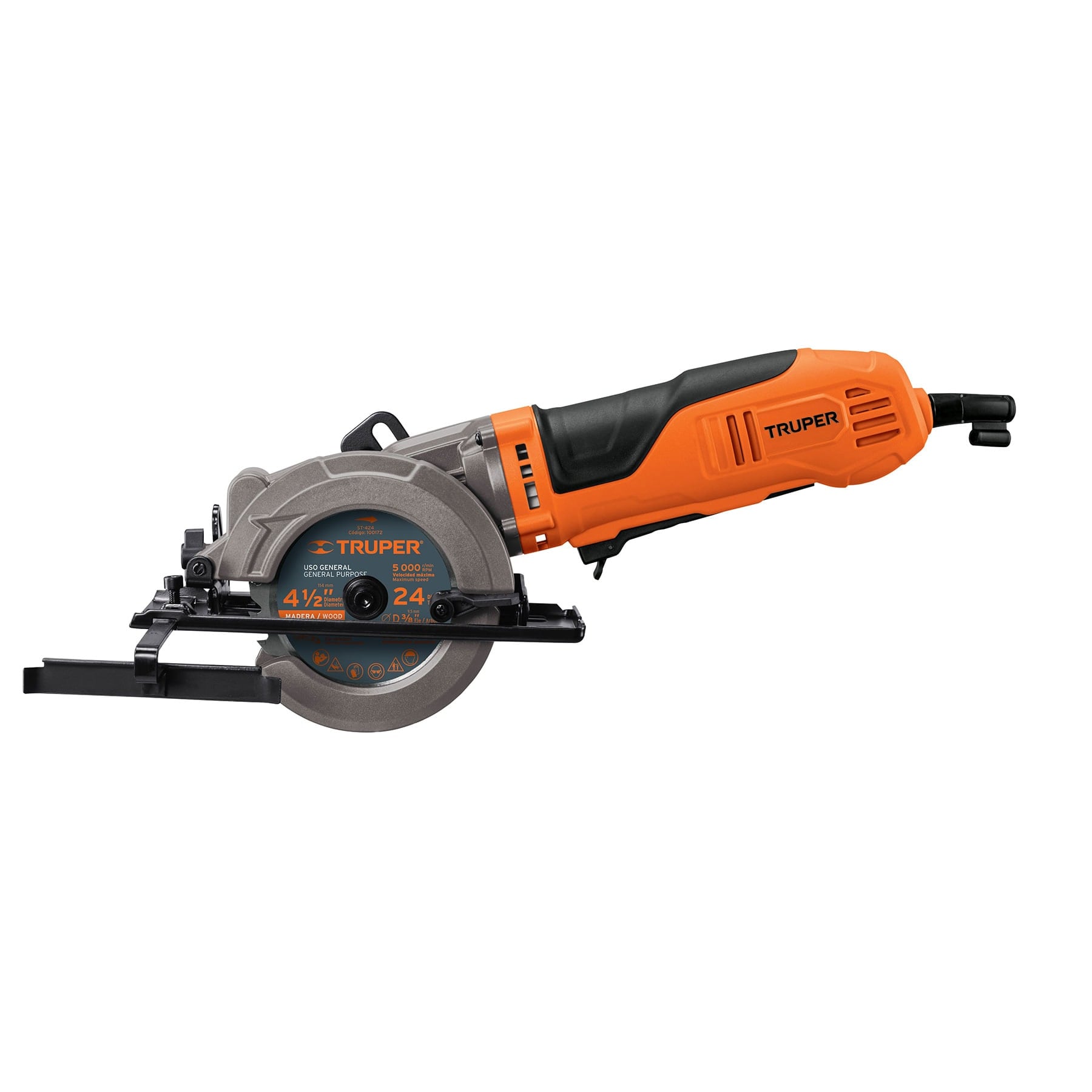 SIERRA CIRCULAR COMPACTA 4-1/2' 750 W, PROFESIONAL, TRUPER