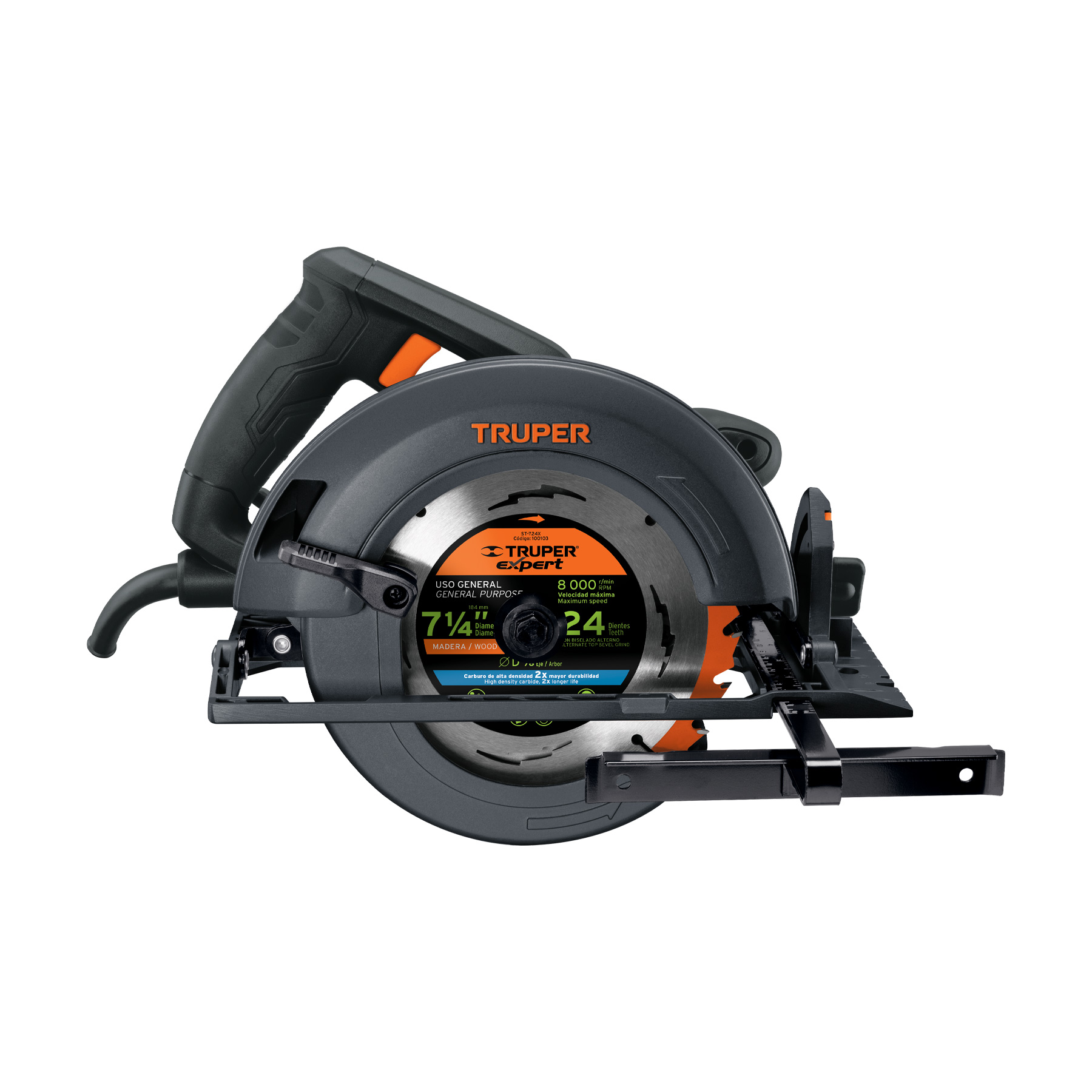 SIERRA CIRCULAR 7-1/4' 1800 W, INDUSTRIAL, TRUPER