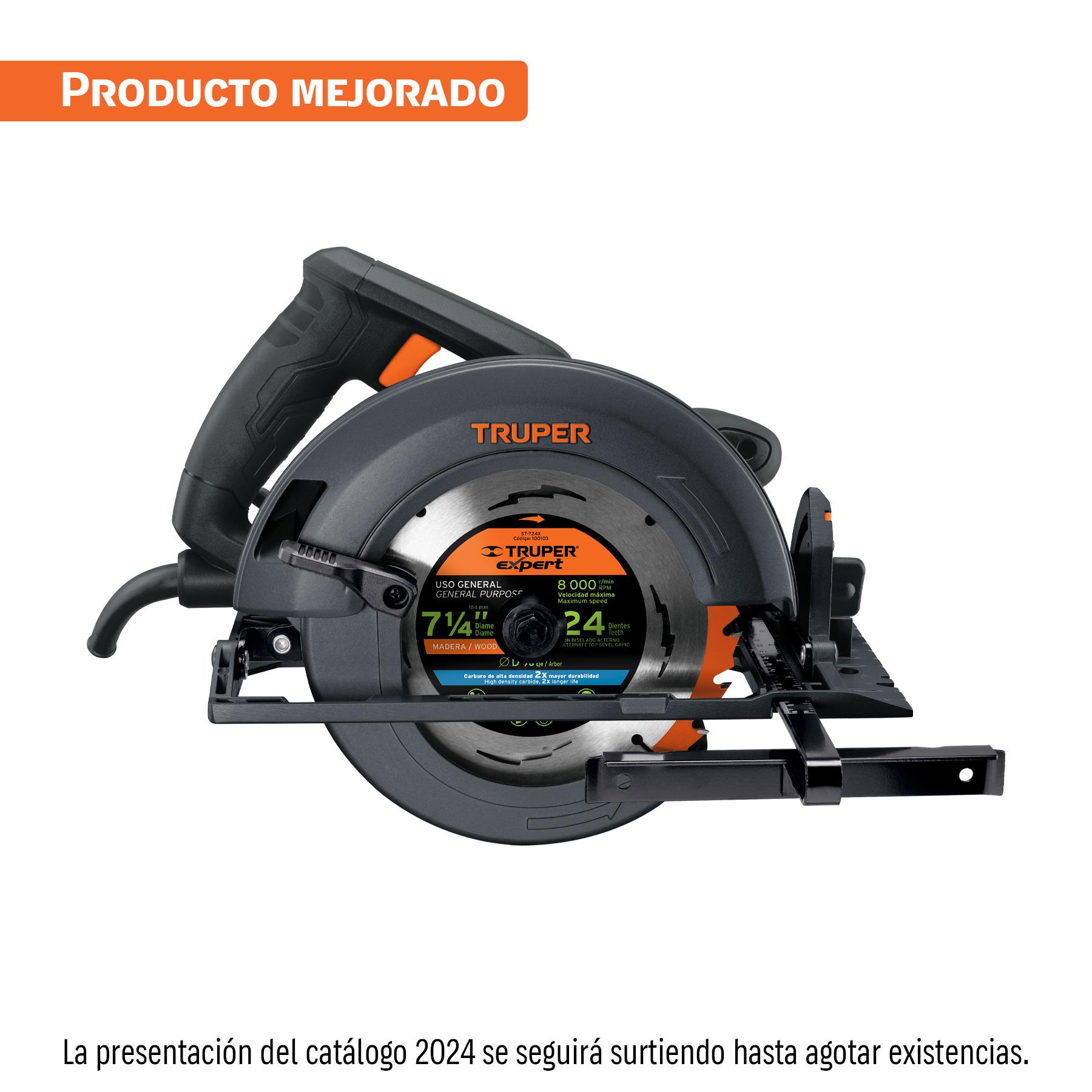 SIERRA CIRCULAR 7-1/4' 1800 W, INDUSTRIAL, TRUPER