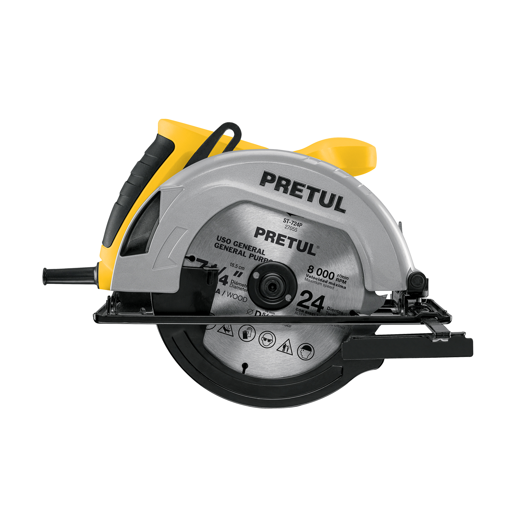 SIERRA CIRCULAR 7-1/4' 1200 W, PRETUL