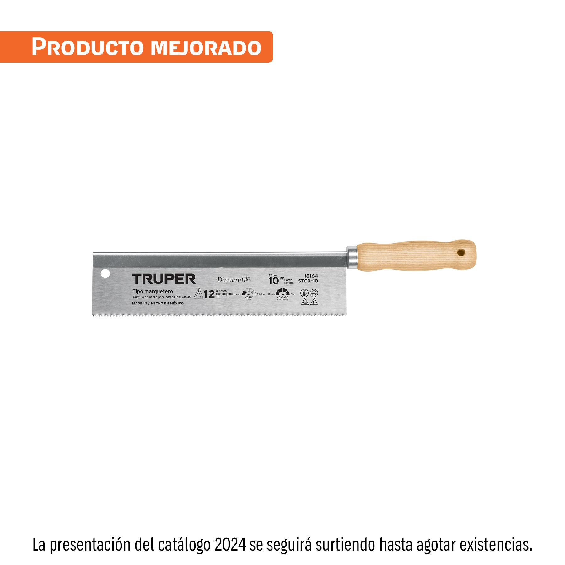 SERRUCHO TIPO MARQUETERO 10', 9 DPP, TRUPER