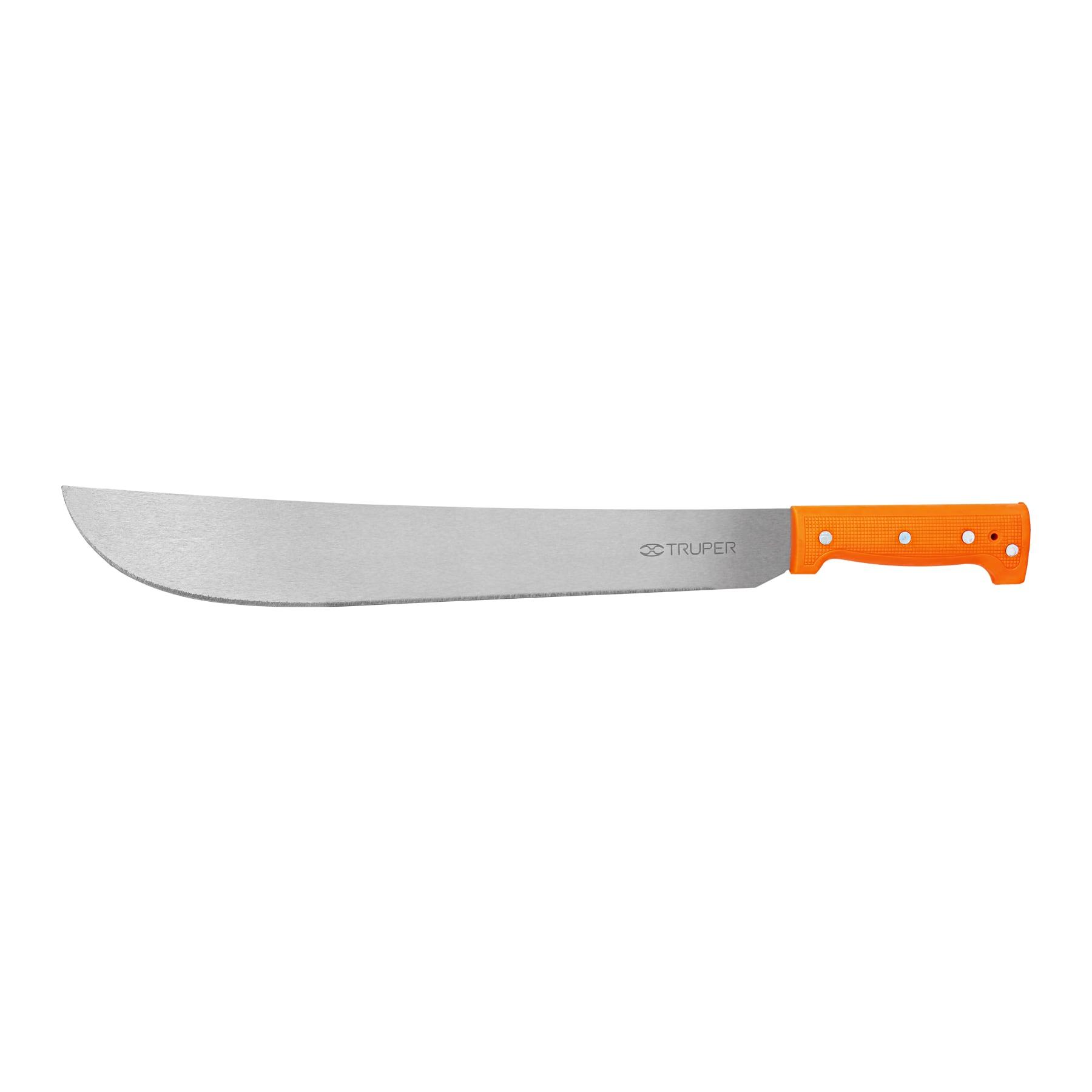 MACHETE ESTÁNDAR 16' CACHA NARANJA REMACHADA, TRUPER