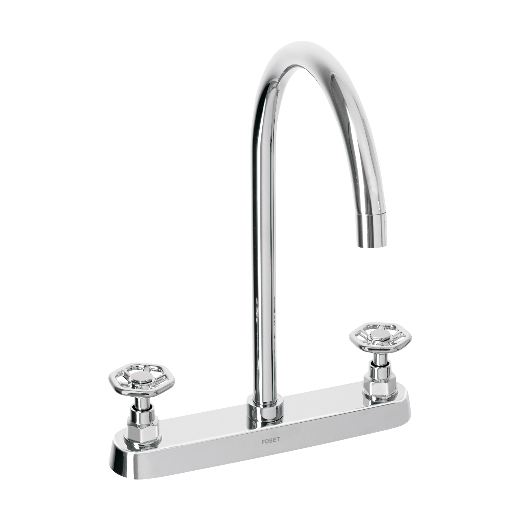 MEZCLADORA PARA FREGADERO, MANERALES REDONDOS,CROMO, TUBIG