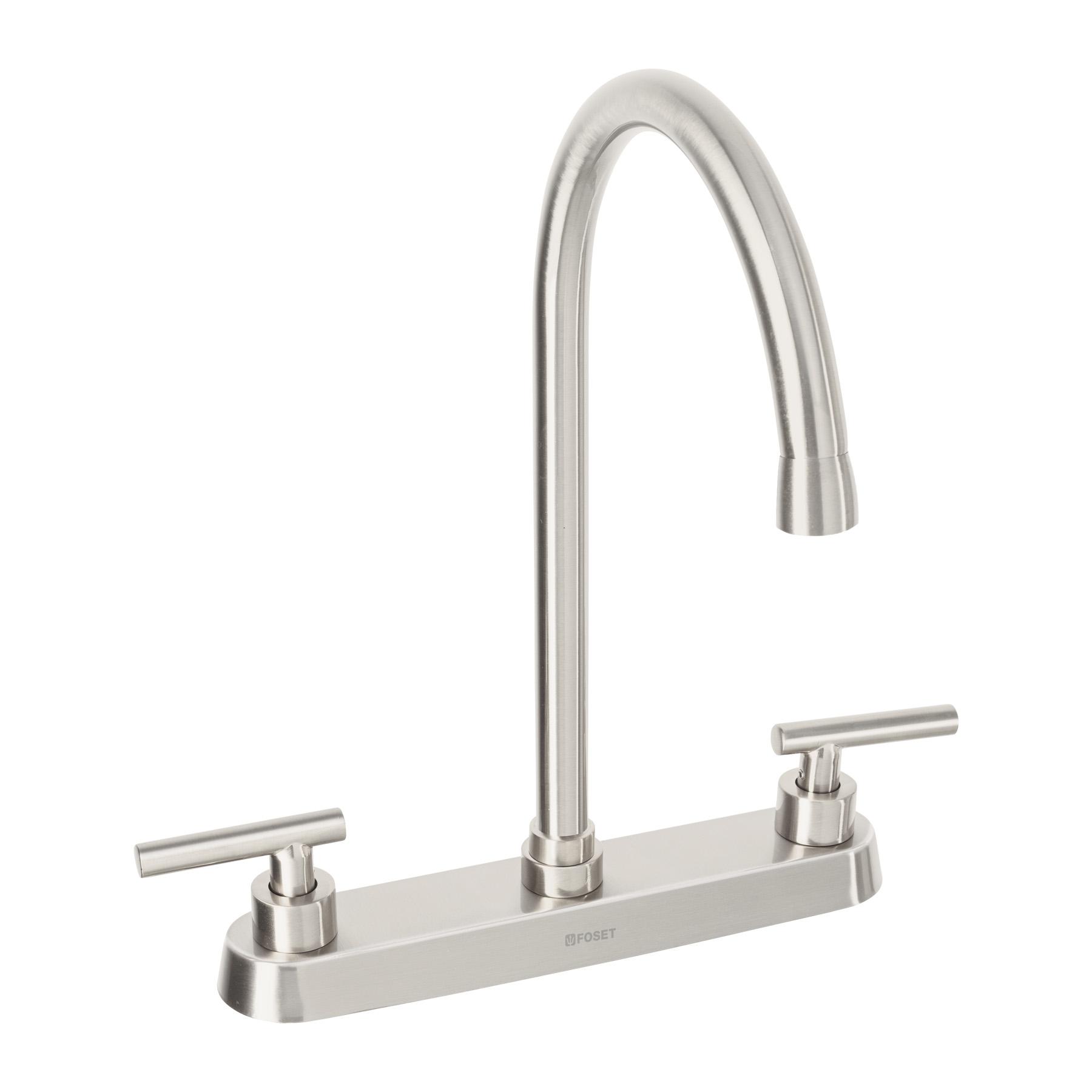 MEZCLADORA PARA FREGADERO, MANERALES PALANCA, SATÍN, TUBIG