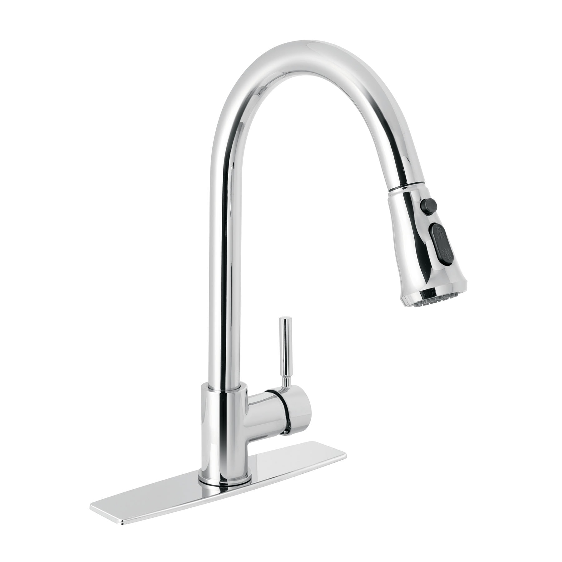 MONOMANDO PARA FREGADERO, CUELLO EXTRAIBLE, CROMO, TUBIG