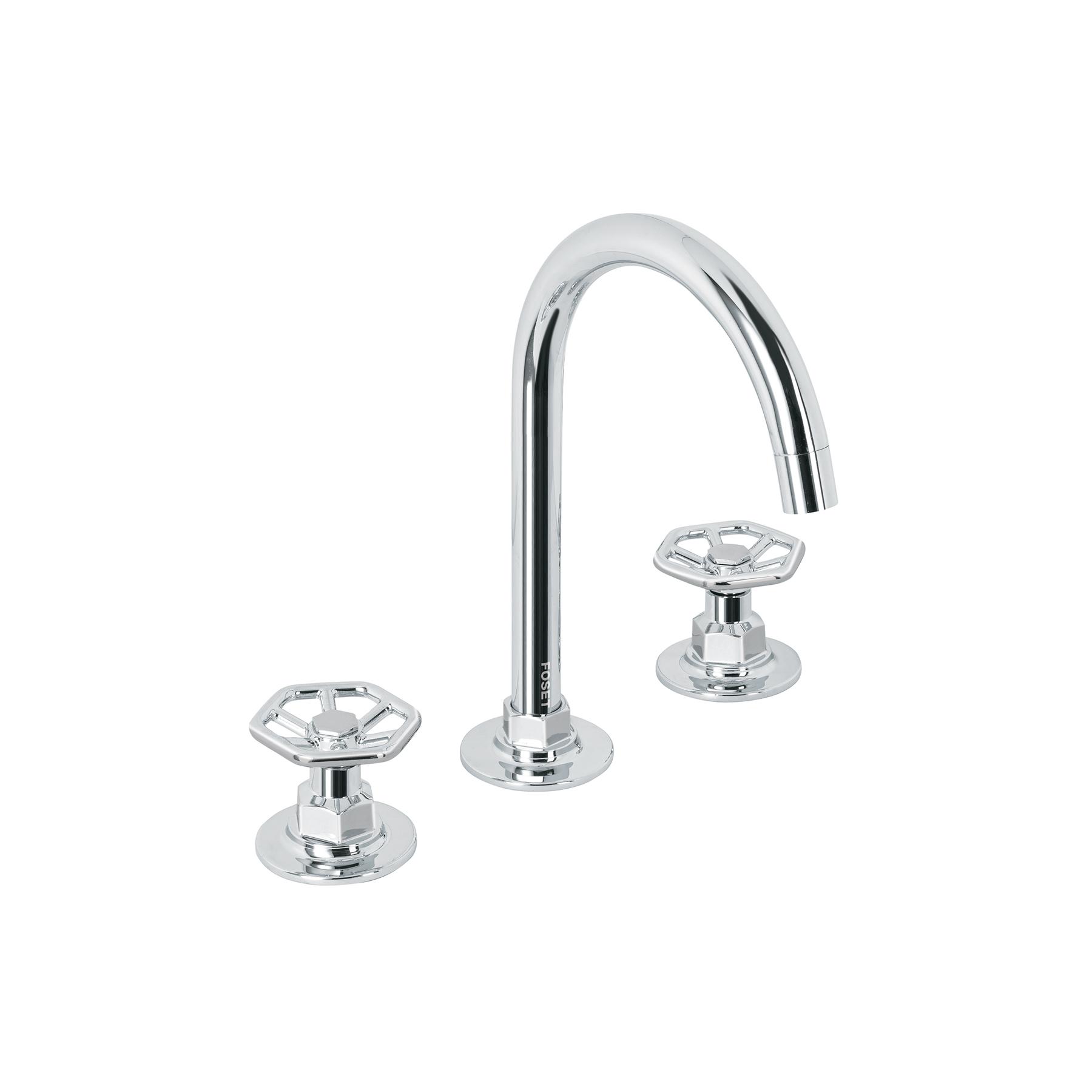 MEZCLADORA P/LAVABO,TALADROS SEPARADOS,REDONDOS,CROMO,TUBIG