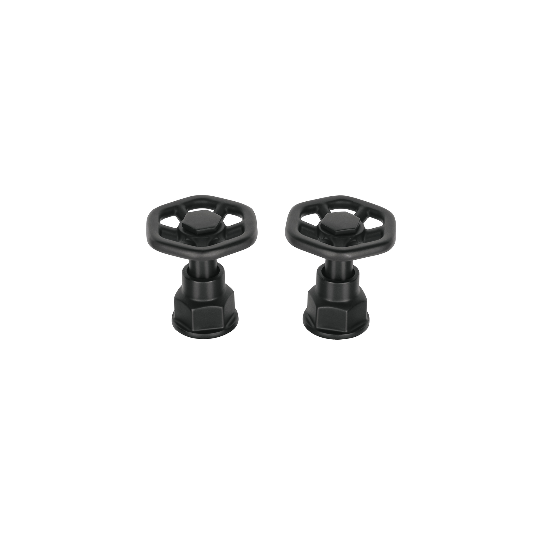 PAR DE MANERALES PARA MEZCLADORA, VOLANTE, NEGRO, TUBIG