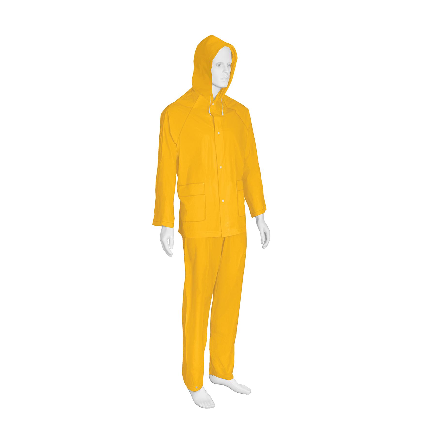 CONJUNTO IMPERMEABLE LIGERO DE PVC, TALLA G, PRETUL